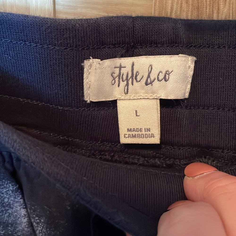 Style & Co Pull On Elastic Drawstring Cargo/Jogge… - image 5